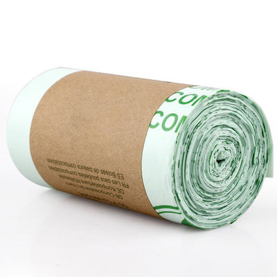 अच्छी कीमत फैक्टरी 100% बायोडिग्रेडेबल इको फ्रेंडली टिकाऊ थोक मकई स्टार्च कस्टम फ्लैट टॉप कंपोस्टेबल कचरा बैग स्वीकार अनुकूलित ऑनलाइन