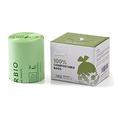 अच्छी कीमत कस्टम कम्पोस्टेबल 100% बायोडिग्रेडेबल प्लास्टिक कचरा बैग लाइनर पर्यावरण के अनुकूल ऑनलाइन