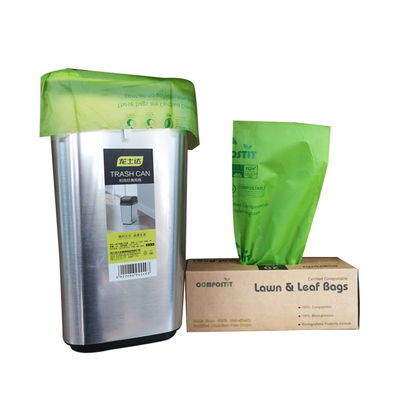 अच्छी कीमत खुदरा डिस्पेंसर बॉक्स के साथ अनुकूलन योग्य कंपोस्टेबल फ्लैट टॉप कचरा बैग ऑनलाइन