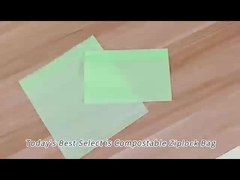 रेजिन कंपोस्टेबल ज़िपलॉक बैग सैंडविच रीसेलेबल बैग एसजीएस एफडीए प्रमाणित